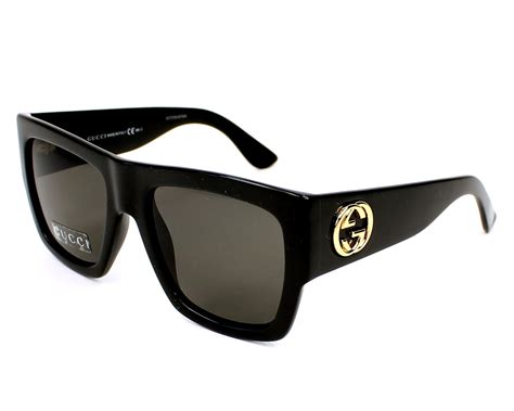 gucci gg3817|Gucci GG3817 Black / Grey Lens Rectangle Oversized .